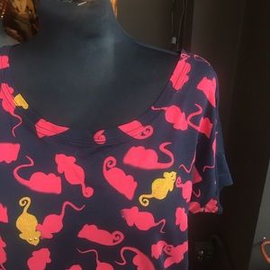 Marc by Marc Jacobs shirt mice rats animal pattern